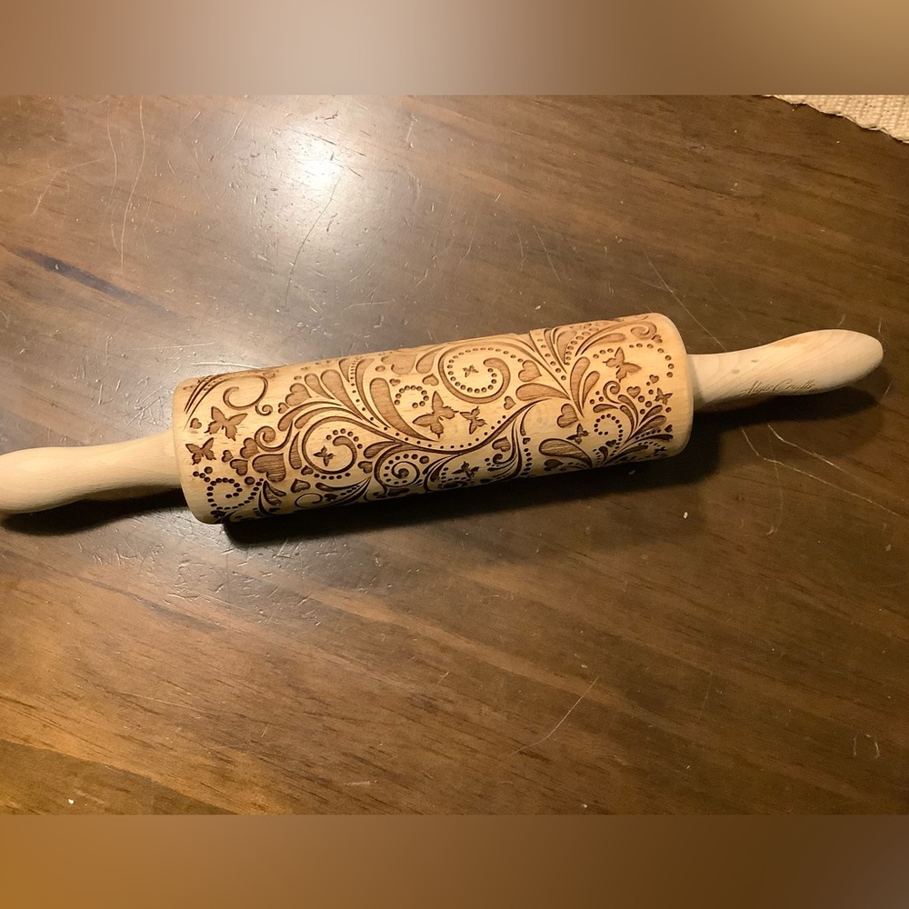 Engraved Wooden Rolling Pin